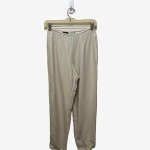 My Michelle Vintage Pants w/ Back Zipper & Raw Silk Texture  Made of Acetate 7-8